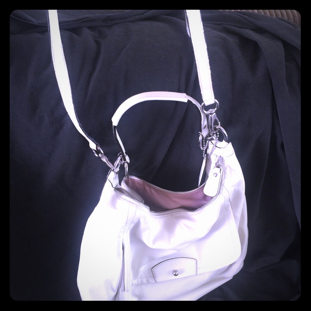 All leather Coach handbag